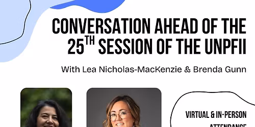 Conversation ahead of the 25th session of the UNPFII