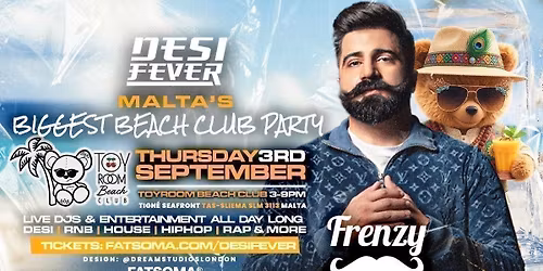 Desi Fever Toyroom Beach Club Party Ft DJ Frenzy\ud83d\udca6\u2600\ufe0f\ud83c\uddf2\ud83c\uddf9