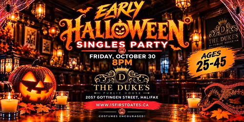 The Halifax Early Halloween Singles Party