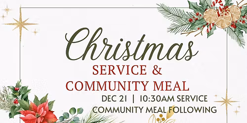 Christmas Service, Baptism & Community Meal