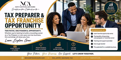 Tax Preparer & Tax Franchise Opportunity