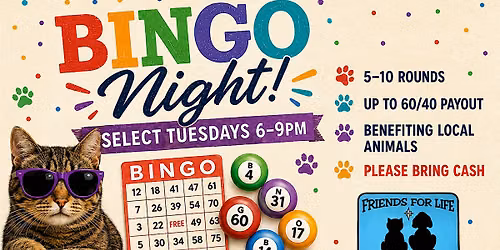 BINGO NIGHT at Loose Rail Brewing!
