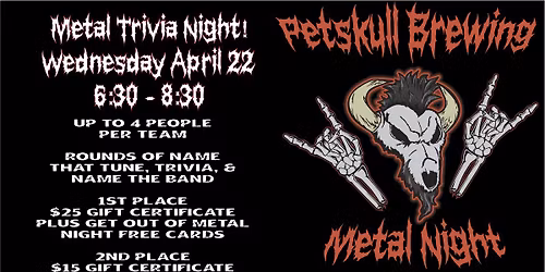 Metal Trivia Night!