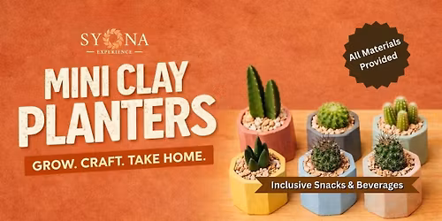 MINI CLAY PLANTERS