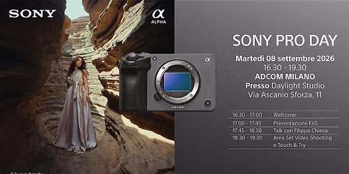 Sony Pro Day - Presentazione nuova FX5