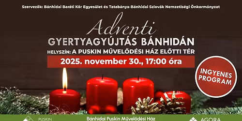 Adventi gyertyagyújtás Bánhidán I.