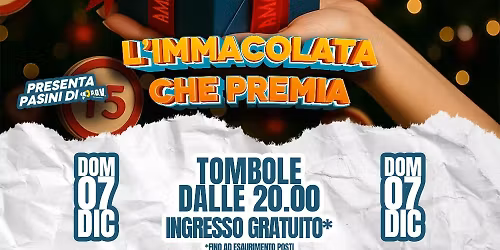 AMARCORD L'IMMACOLATA CHE TI PREMIA TOMBOLE AL FORO