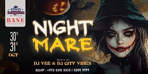Nightmare Halloween Party at Texas Longhorn, Bahrain
