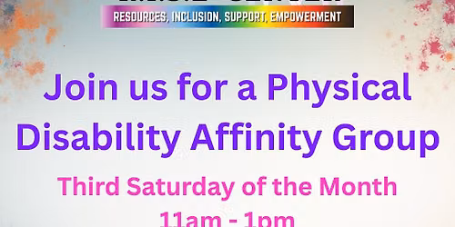 Physical Disability Affinity Group