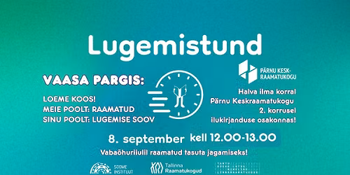 Lugemistund\/ReadHour 2026: loeme koos Vaasa pargis