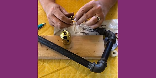 DIY Industrial Pipe Lamp Workshop