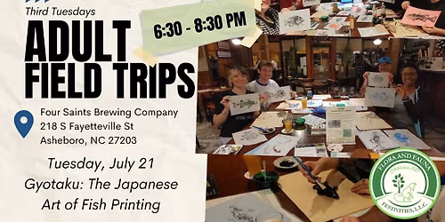 Gyotaku: The Japanese Art of Fish Printing @ Four Saints Brewing