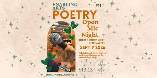 Enabling Arts' Poetry Open Mic