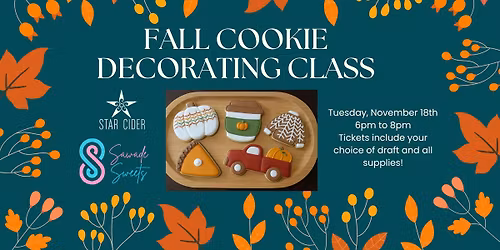 Fall Cookie Decorating Class!
