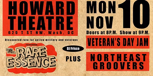 Veterans Day Jam - Rare Essence & Northeast Groovers