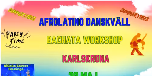 AFROLATINO AVSLUTNINGSFEST MED BACHATA WORKSHOP 