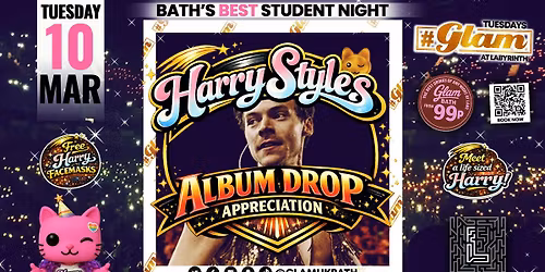 Glam - \u2764\ufe0f\u200d\ud83d\udd25 HARRY STYLES ALBUM DROP APPRECIATION | Tickets and Drinks from 99p!\u203c\ufe0fEvery Tuesday at Labyrinth \ud83d\ude3b