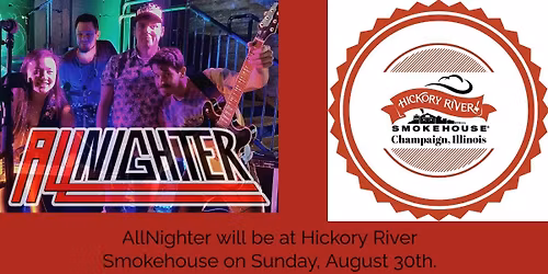 AllNighter will be at Hickory River Smokehouse