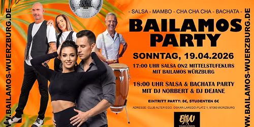 Bailamos Salsa & Bachata Party 