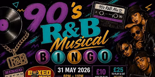 90\u2019s R&B Musical Bingo Night