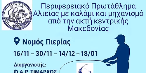 2η Αγωνιστική - Περιφερειακοί αγώνες Casting Κεντρικής Μακεδονίας 2025-2026