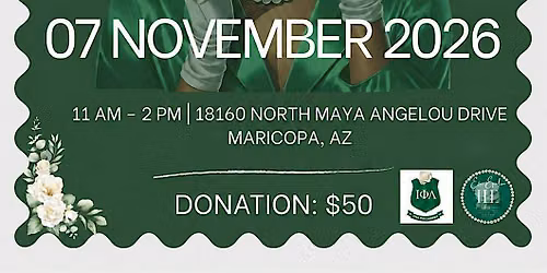 Eta Epsilon Chapter 2nd Annual Emerald Elegance Tea Party Fundraiser