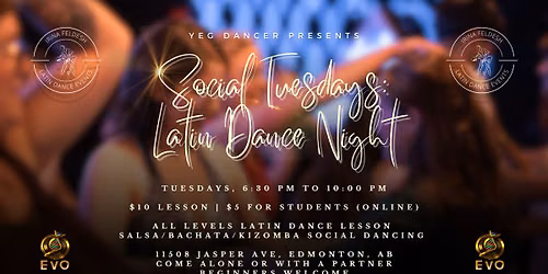Social Tuesdays: Latin Dance Night — Evolution Wonderlounge EVO