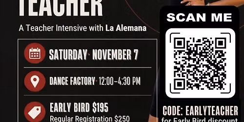 From Dancer to Teacher w\/La Alemana!