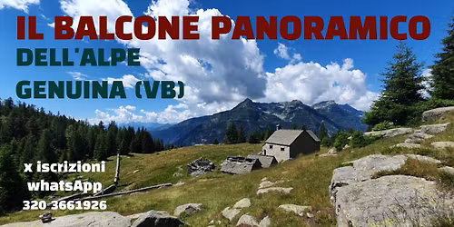 Balcone panoramico dell'alpe Genuina 1695 mt Val Antigorio (VB)