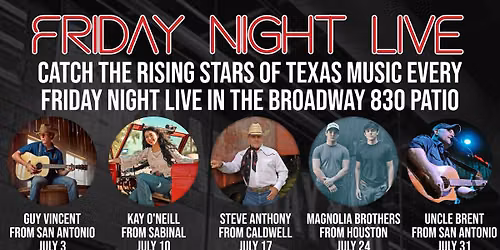 FRIDAY NIGHT LIVE with MAGNOLIA BROTHERS at Broadway 830