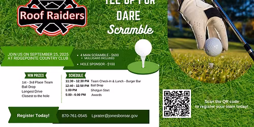 2nd Annual Roof Raiders Tee Up for DARE Scramble