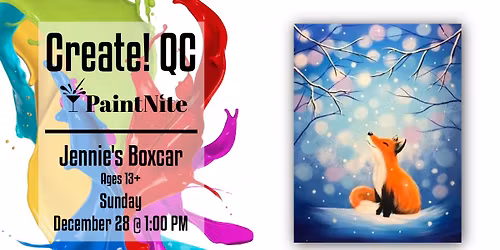 Paint Nite at Jennie's Boxcar: Snow Fox Given