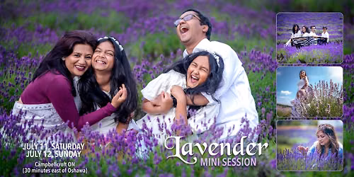 Lavender Mini Session - 35 Minutes East of Oshawa
