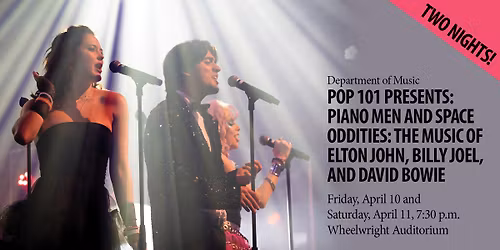 CCU's POP 101: Piano Men and Space Oddities concert