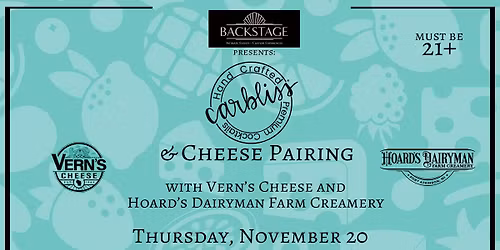 Carbliss & Cheese Pairing with Vern's Cheese & Hoard's Dairyman Farm Creamery