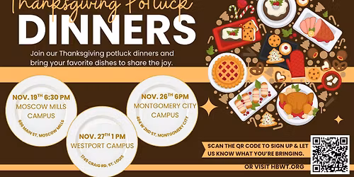 Thanksgiving Potluck Dinner- Westport