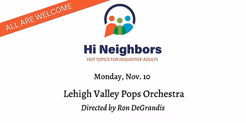 Hi Neighbors Speakers Program - Nov. 10