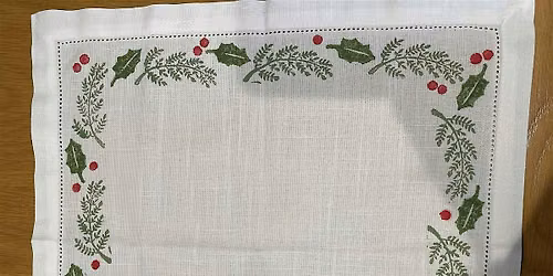 Block Printing Workshop: Christmas Napkins
