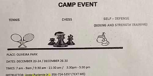 Chess, Tennis, and Self Defense Kids Camp