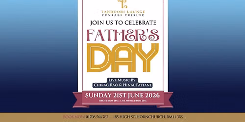 Fathers Day 2026 at Tandoori Lounge