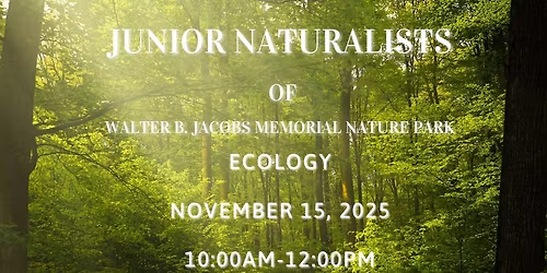 Junior Naturalists of WBJMNP- Ecology Workshop