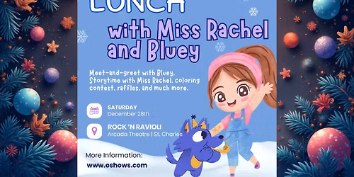 ROCK \u2018N RAVIOLI: Lunch with Miss Rachel & Bluey