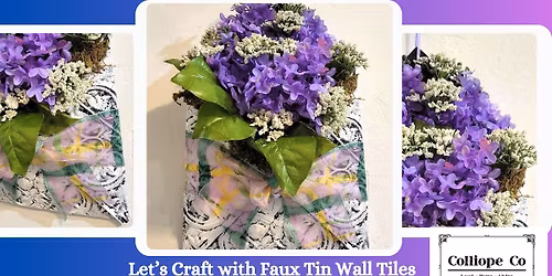 Let's Craft with Faux Tin Wall Tiles