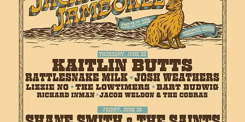 Jackalope Jamboree: Turnpike Troubadours  Taylor Hunnicutt & Shelby Stone - Saturday