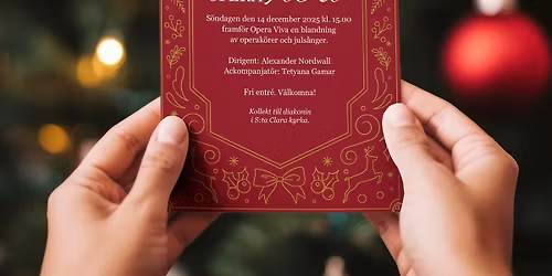 Julkonsert 2025 i S:ta Clara kyrka