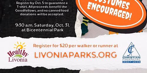 Healthy Livonia Turkey Trot 2026: HALLOWEEN EDITION