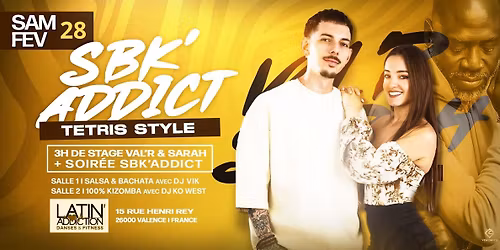 Stage de Kizomba avec VALR & SARAH + la Soir\u00e9e SBK'ADDICT 