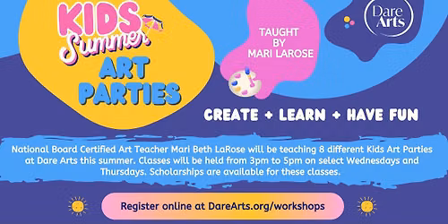 Kids Summer Art Parties