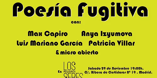 Poes\u00eda Fugitiva