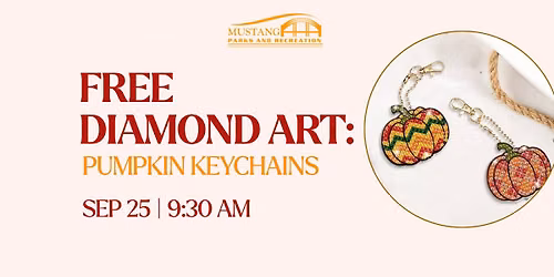 Free Diamond Art: Pumpkin Keychains